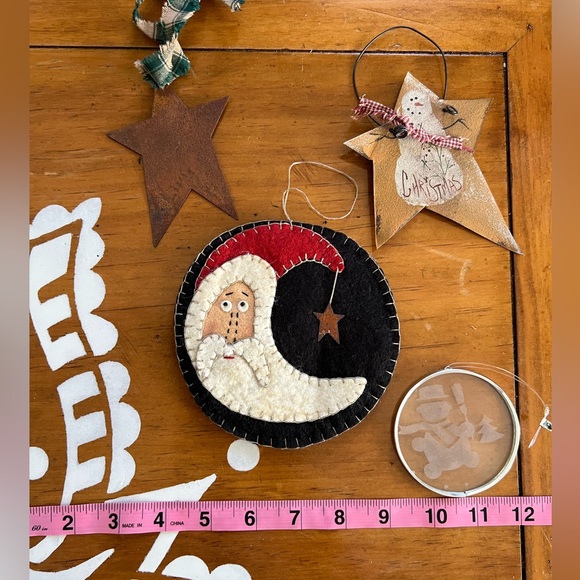 Ornament Lot (4) Vintage- Primitive- Rustic 🎄 - Picture 3 of 6